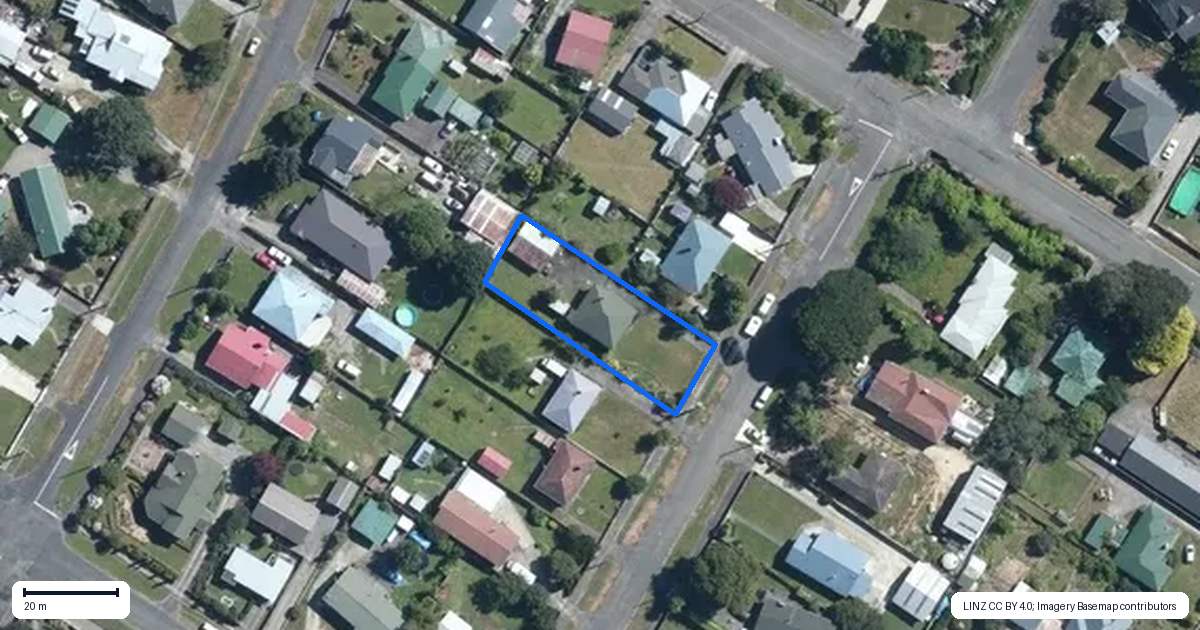 Property context map for 6 Tyndall Street, Pahiatua
