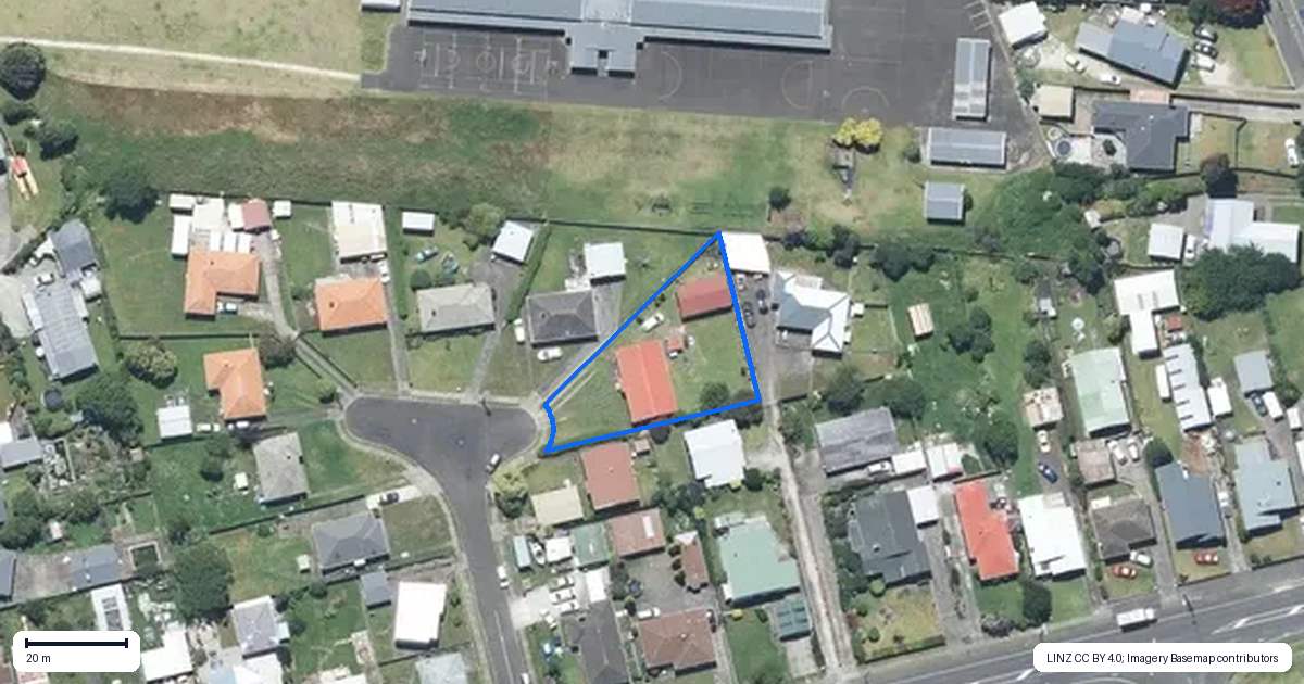 Property context map for 6 Mahoe Place, Gonville, Whanganui