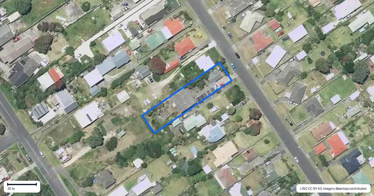 Property context map for 69 Matai Street, Castlecliff, Whanganui