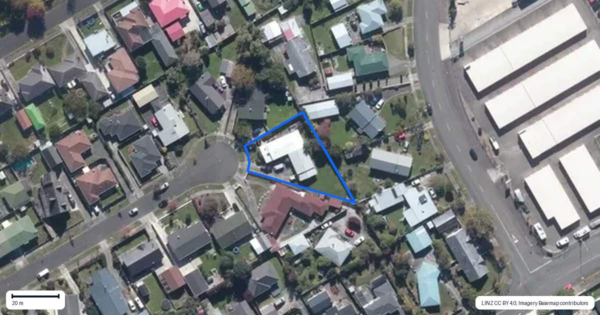 Property context map for 23A Browning Place, Roslyn, Palmerston North