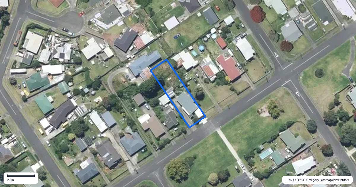 Property context map for 47 Bamber Street, Castlecliff, Whanganui
