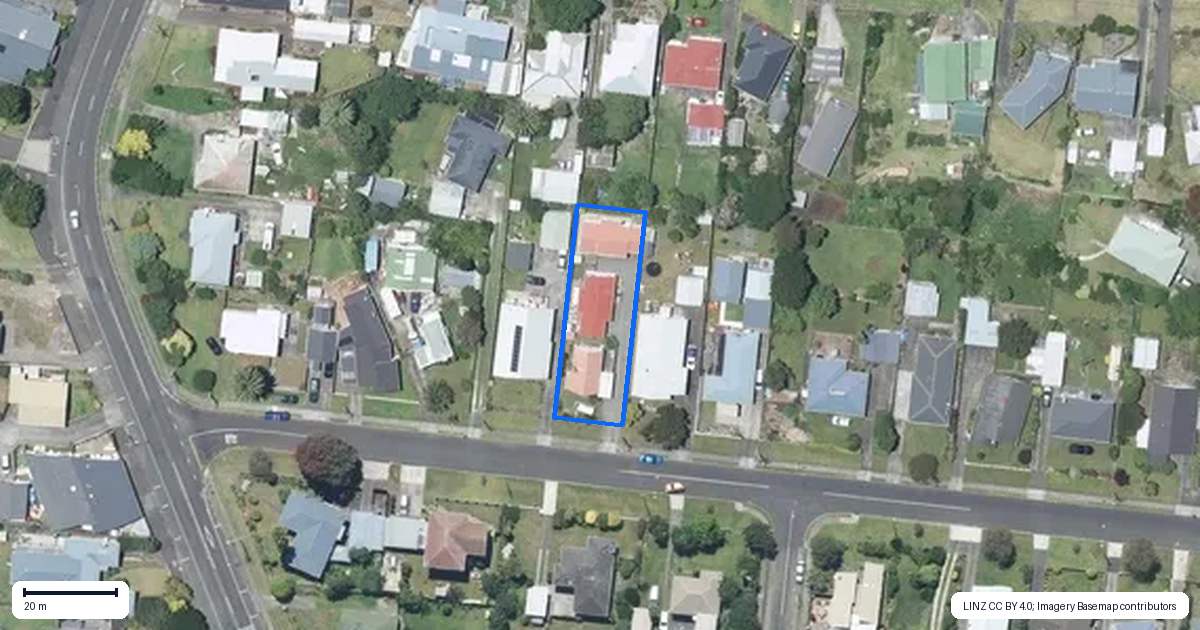 Property context map for 6B Nikau Street, Tawhero, Whanganui