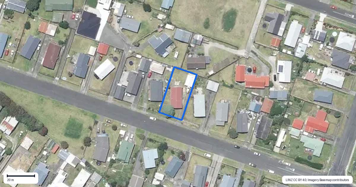 Property context map for 60 Hinau Street, Castlecliff, Whanganui
