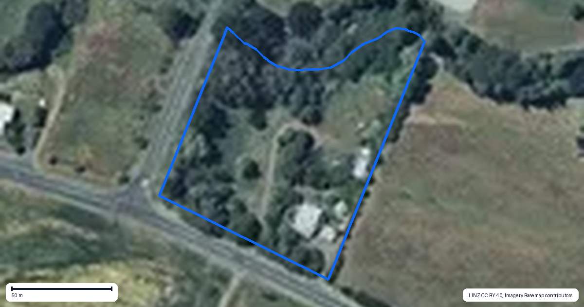 Property context map for 2574 State Highway 49, Ohakune