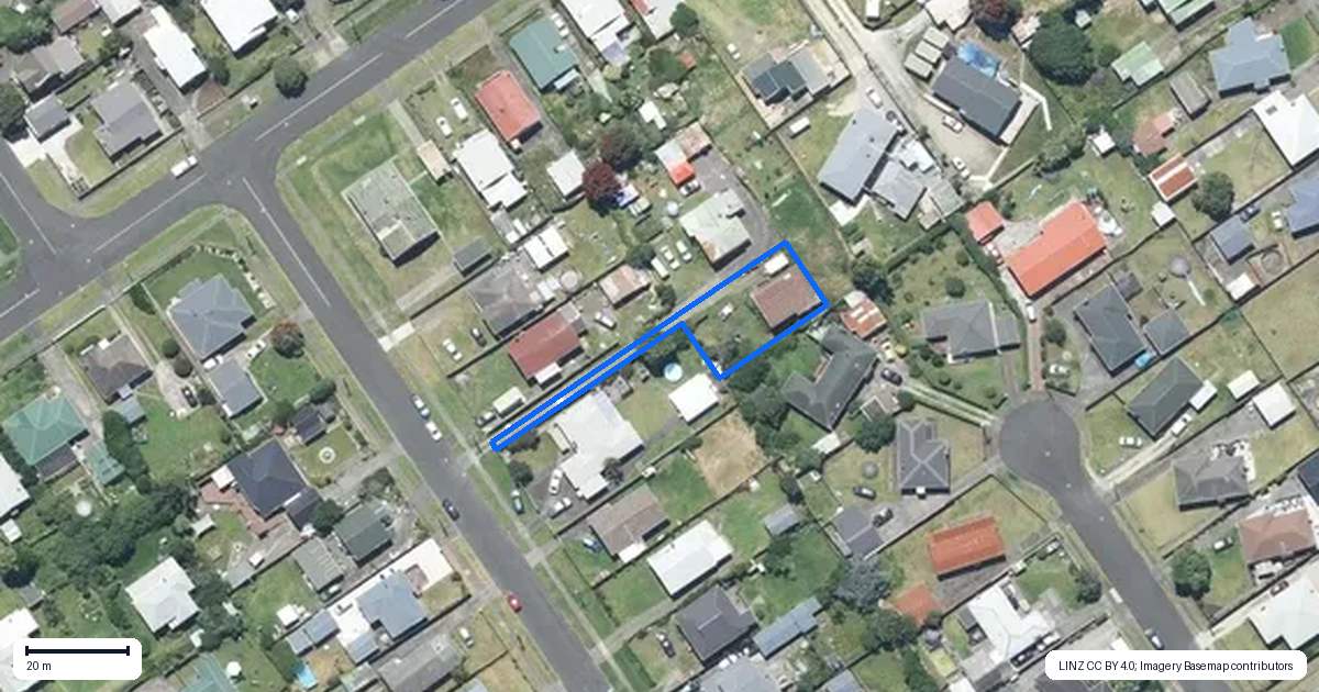 Property context map for 24 Aotea Street, Castlecliff, Whanganui