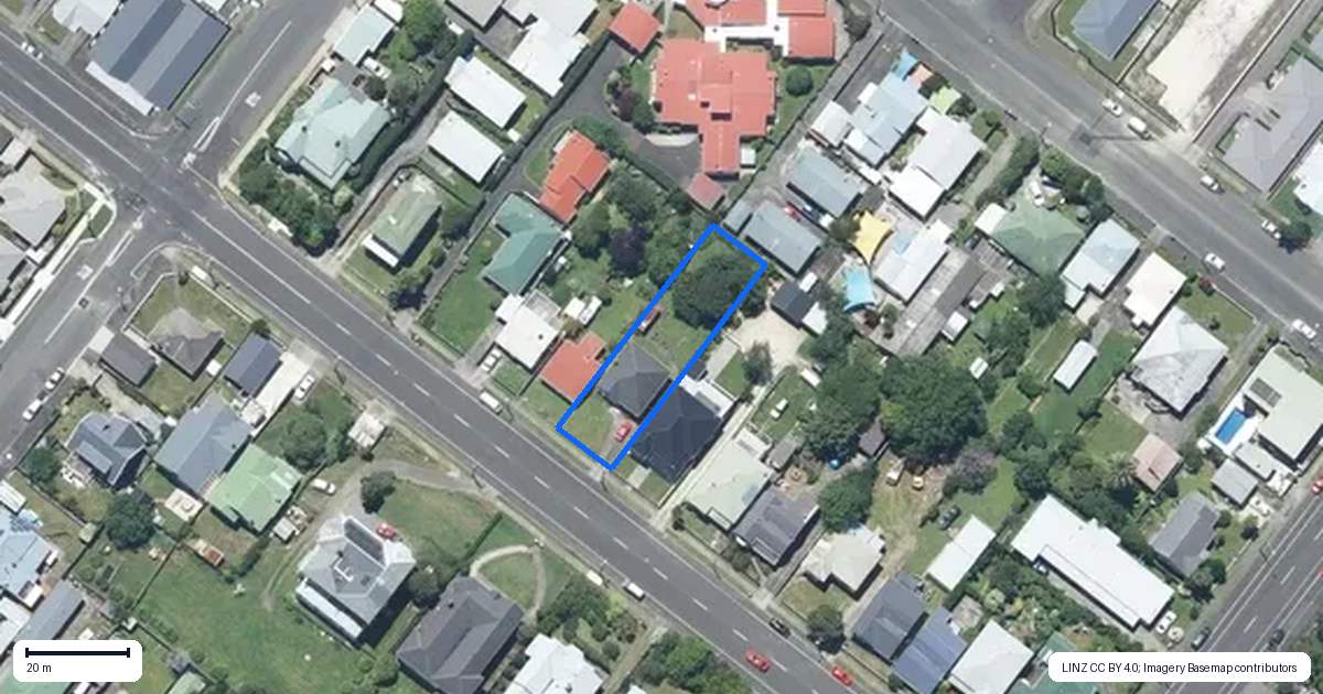 Property context map for 78 Bell Street, Whanganui