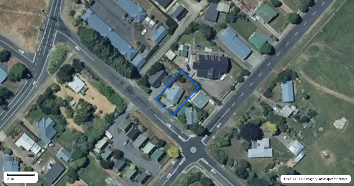 Property context map for 21 Shannon Street, Ohakune