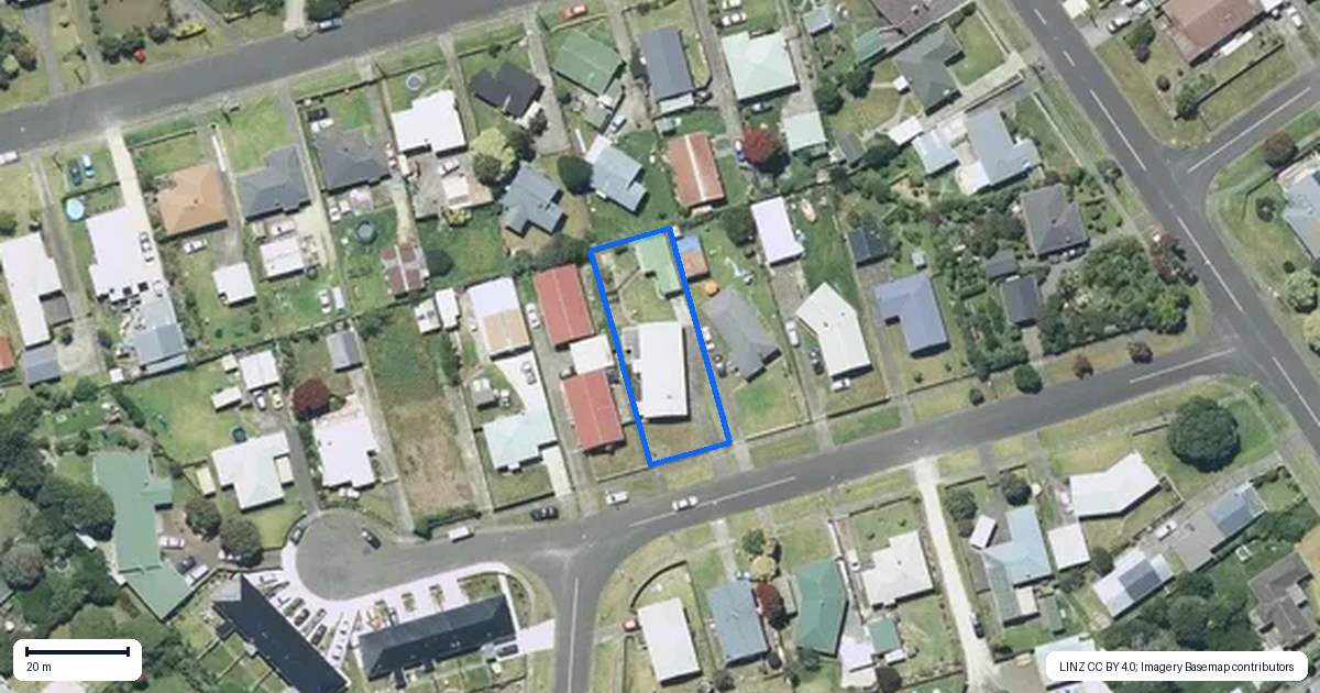 Property context map for 19 Tainui Street, Castlecliff, Whanganui
