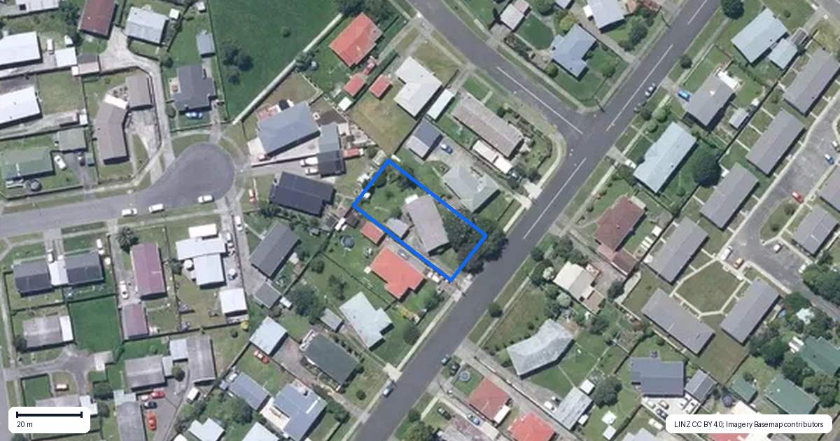 Property context map for 27 Ward Street, Aramoho, Whanganui