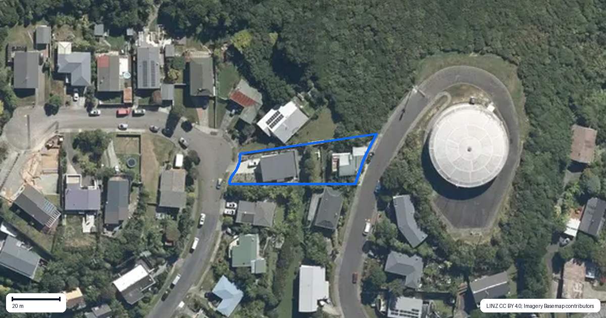Property context map for 25A Wattle Grove, Maungaraki, Lower Hutt