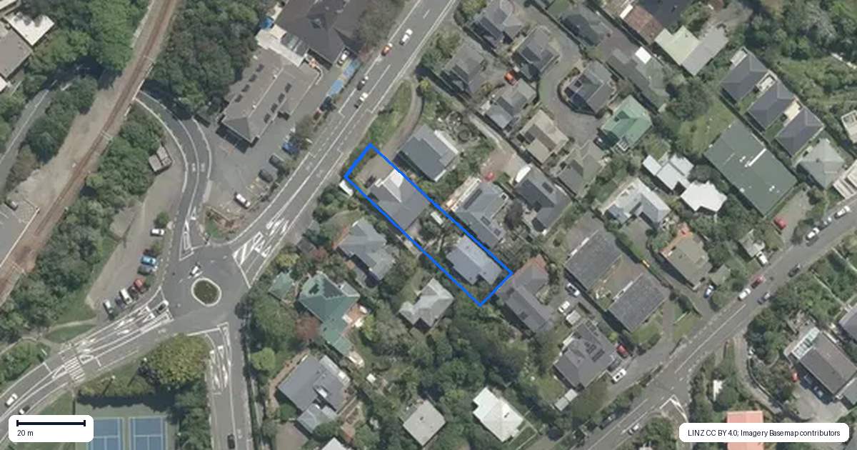 Property context map for 20 Ottawa Road, Ngaio, Wellington