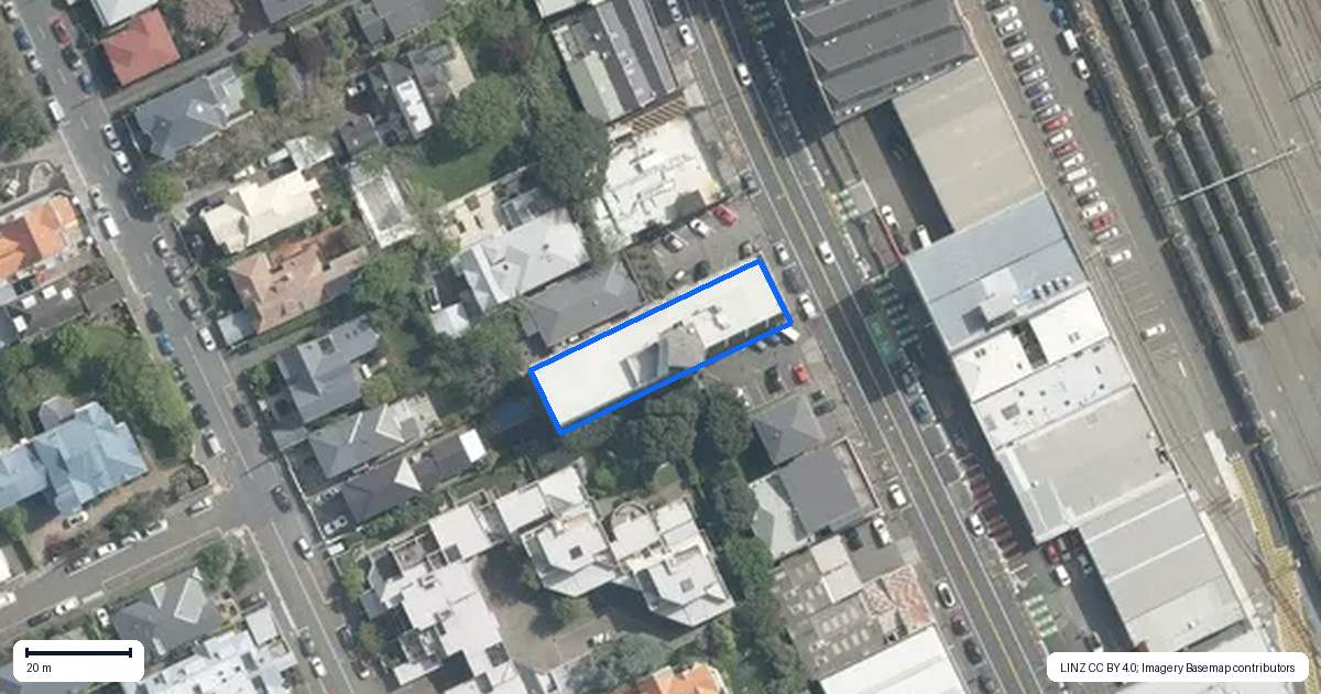 Property context map for 6E/163 Thorndon Quay, Pipitea, Wellington