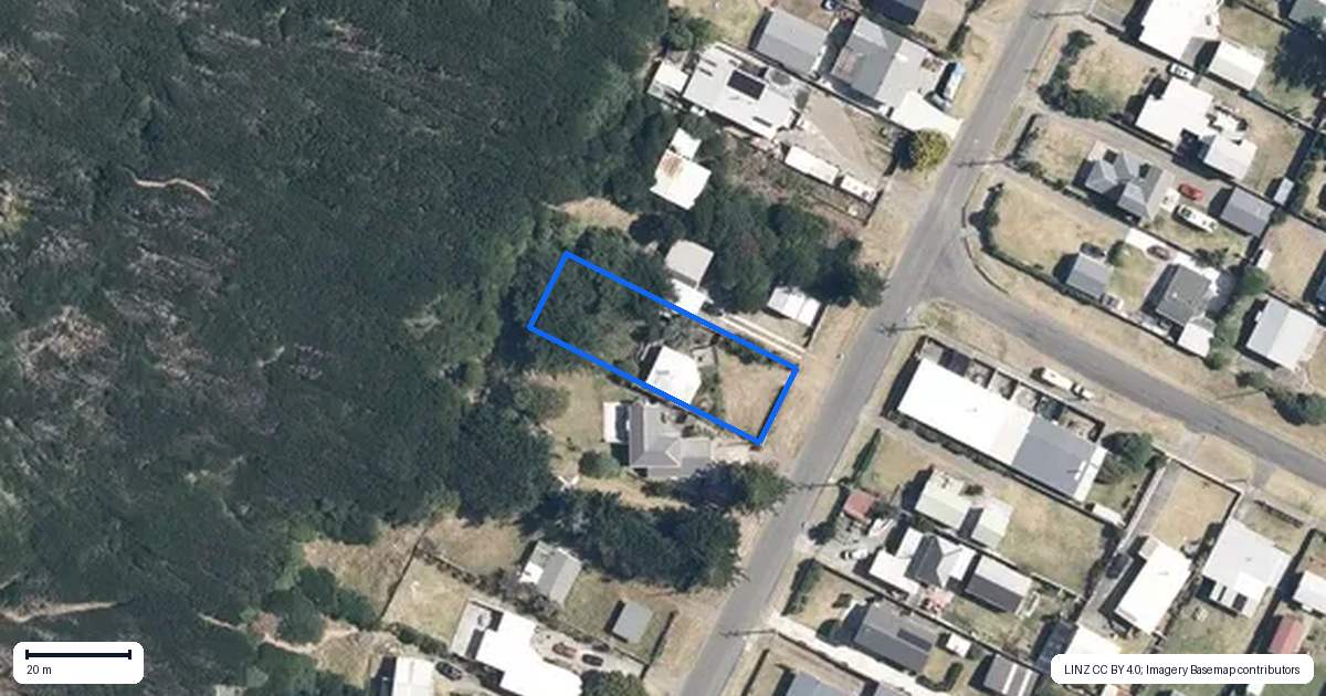 Property context map for 24 Hunia Terrace, Himatangi Beach