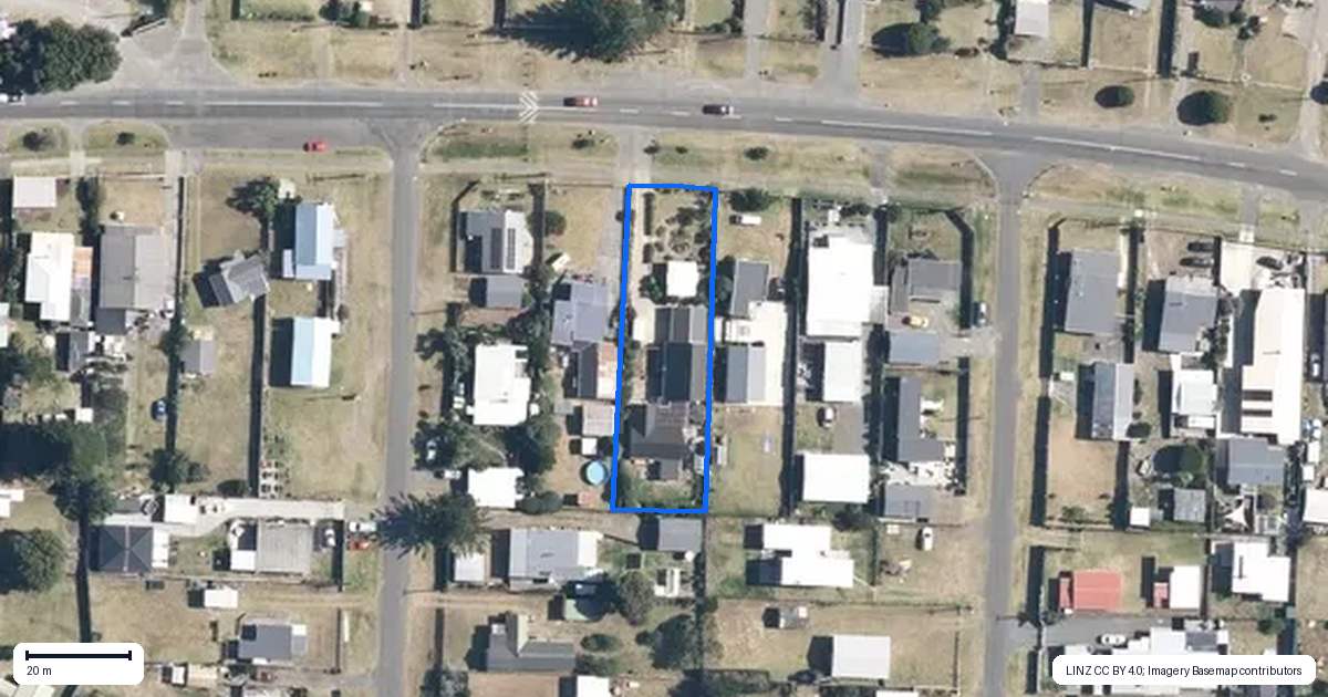 Property context map for 41 Koputara Road, Himatangi Beach