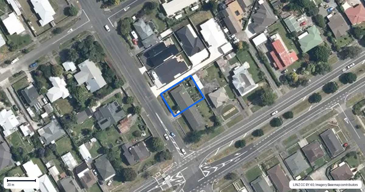 Property context map for 41 Derby Street, Feilding