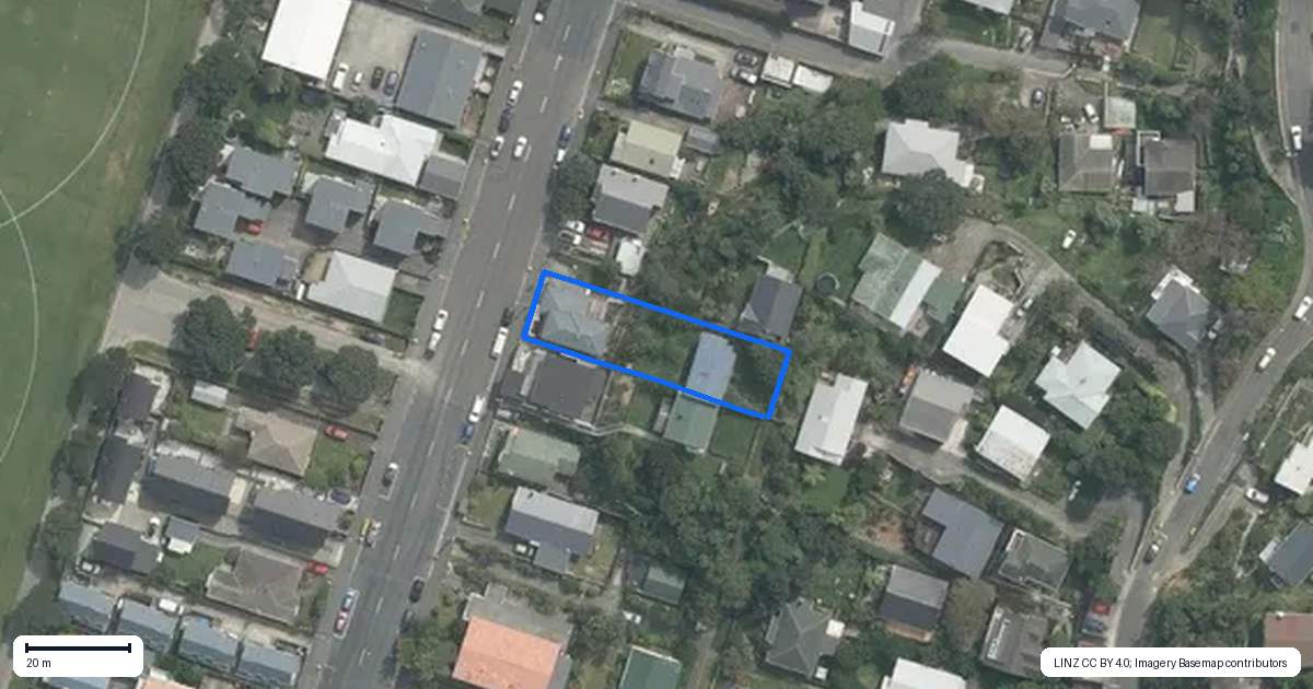 Property context map for 14 Totara Terrace, Miramar, Wellington