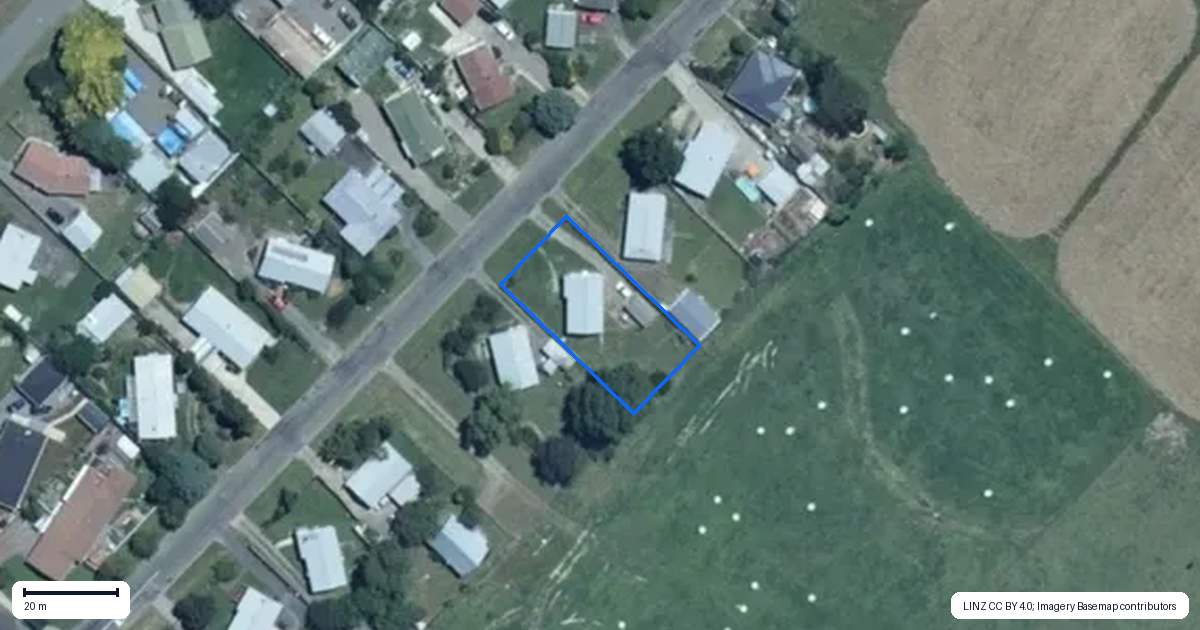 Property context map for 36 Kowhai Street, Tokomaru, Palmerston North