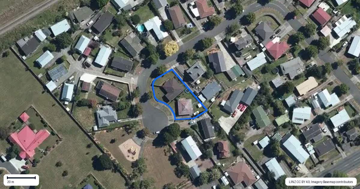 Property context map for 23 Newton Place, Westbrook, Palmerston North
