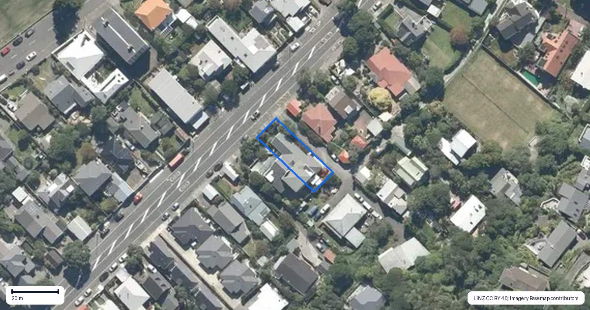 Property context map for 107 Muritai Road, Eastbourne, Lower Hutt