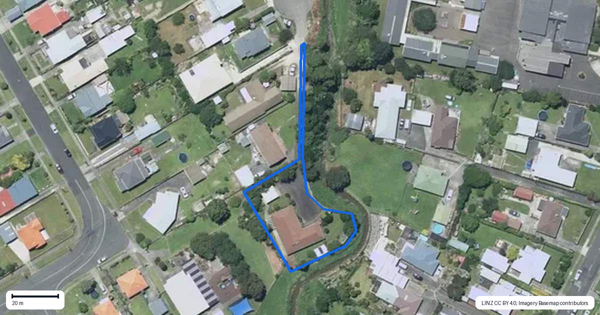 Property context map for 34C White Street, Whanganui East, Whanganui
