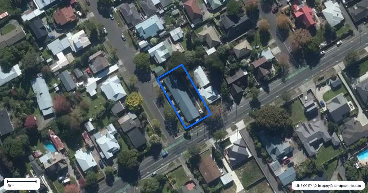 Property context map for 43 Hereford Street, West End, Palmerston North