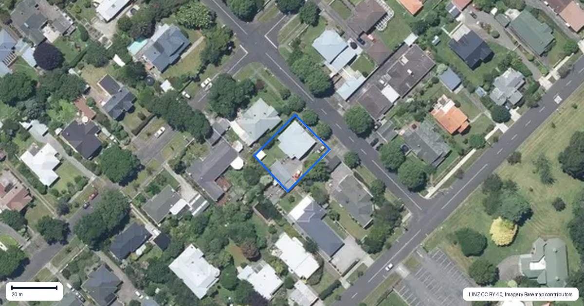 Property context map for 1 Parkes Avenue, Saint Johns Hill, Whanganui