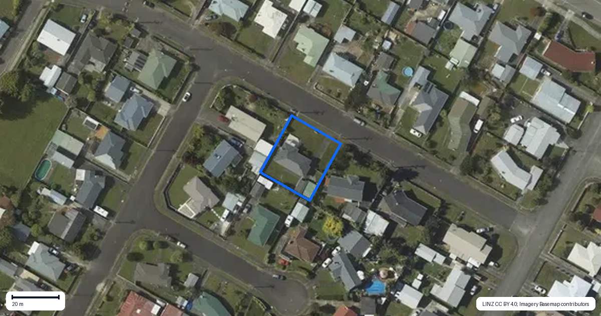 Property context map for 34 Parsons Avenue, Levin