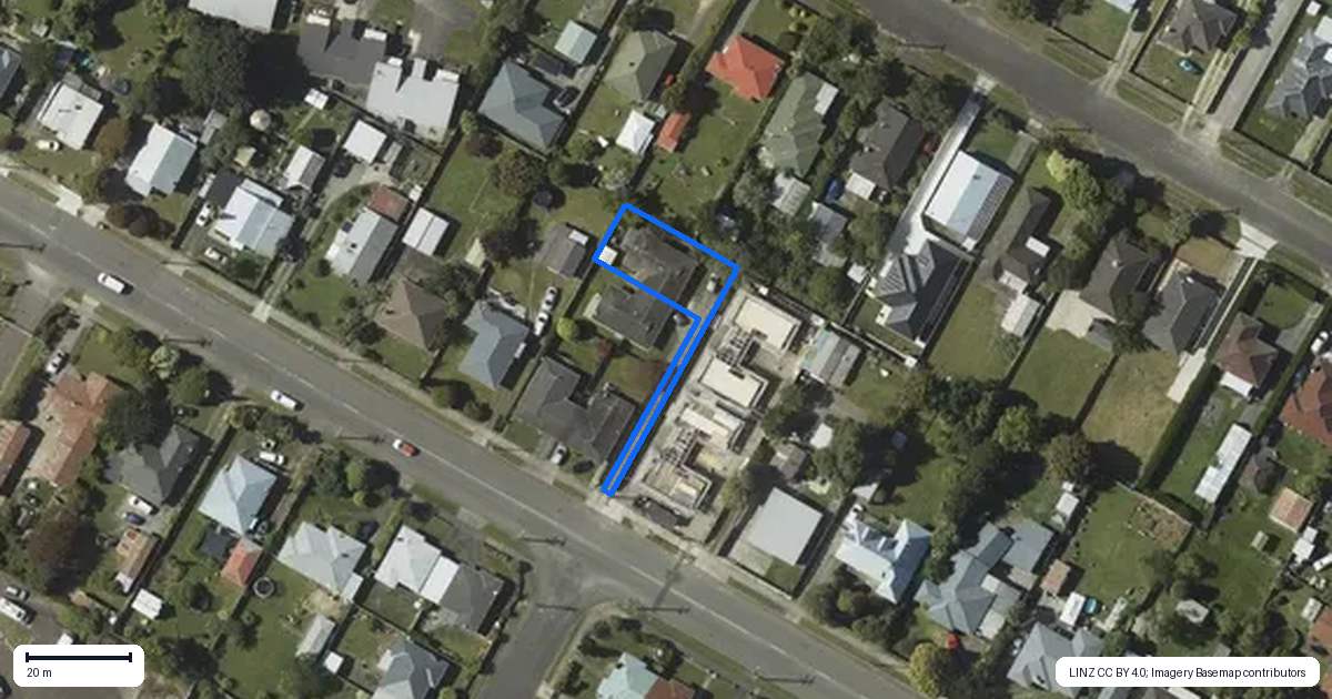 Property context map for 4/33 Liverpool Street, Levin