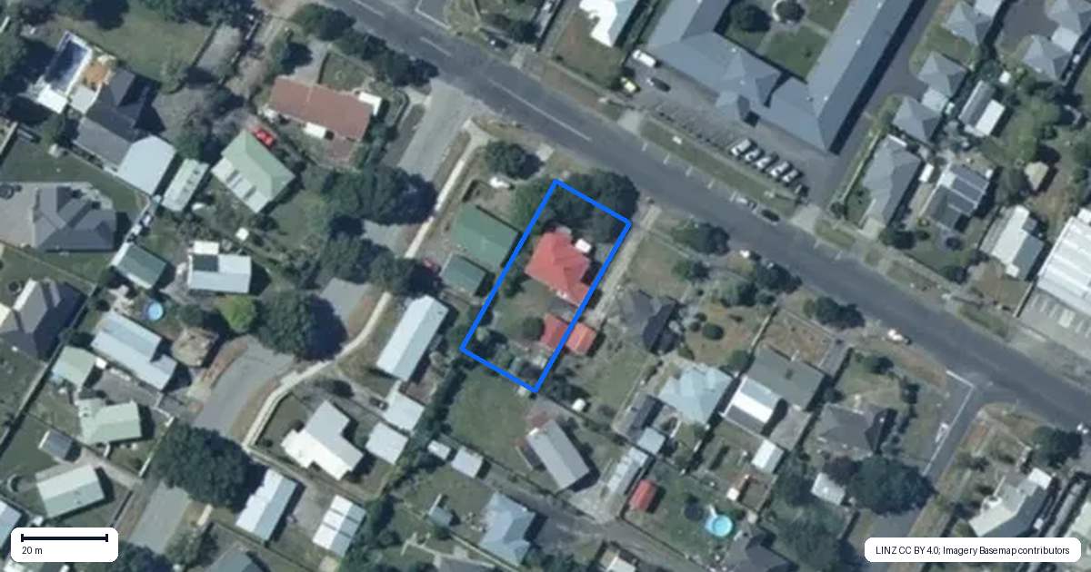 Property context map for 149 Queen Street West, Levin