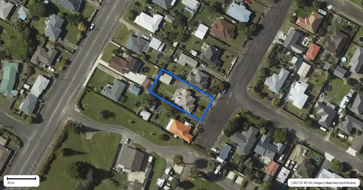 Property context map for 3 George Street, Levin
