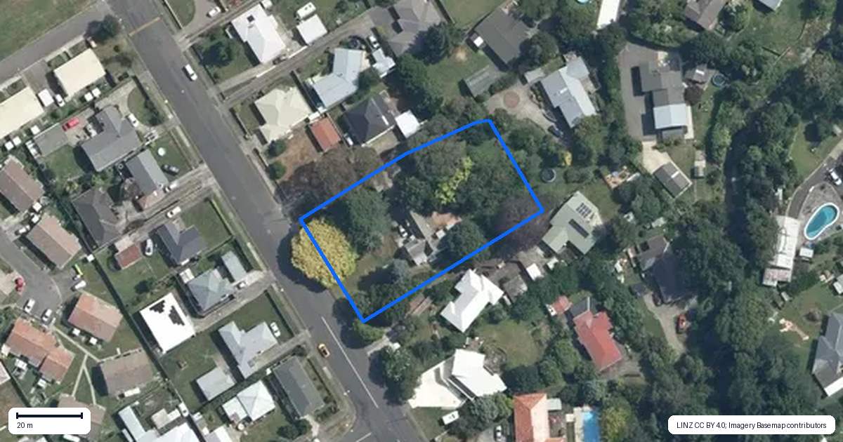 Property context map for 103 Derby Street, Feilding