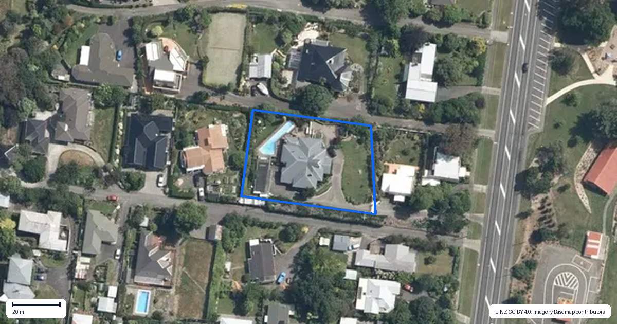 Property context map for 148A West Street, Feilding