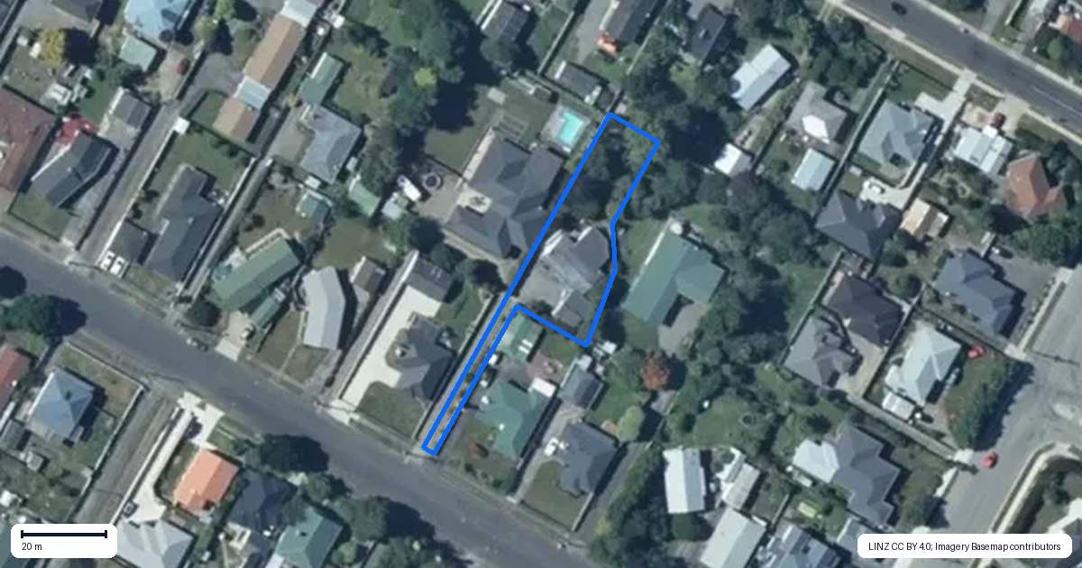 Property context map for 10A Kings Drive, Levin