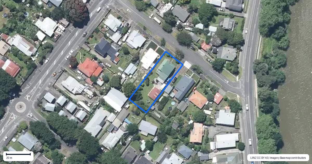 Property context map for 5 Gloucester Street, Whanganui