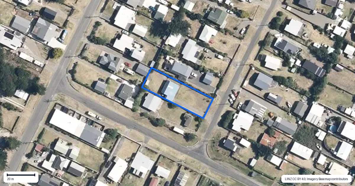 Property context map for 22 Rangitane Street, Himatangi Beach