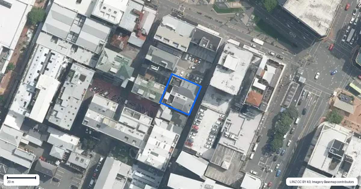 Property context map for 8H Egmont Street, Te Aro, Wellington