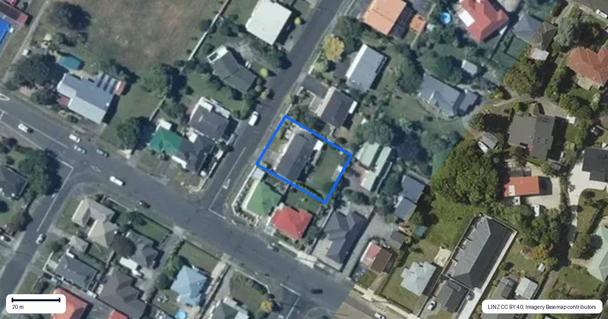 Property context map for 29 Lancaster Street, Levin