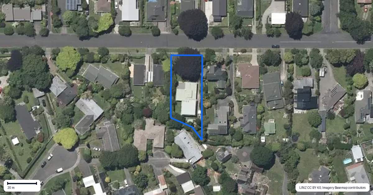 Property context map for 20 Kohekohe Road, Waikanae