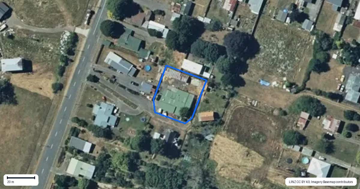 Property context map for 17A Ballance Street, Raetihi