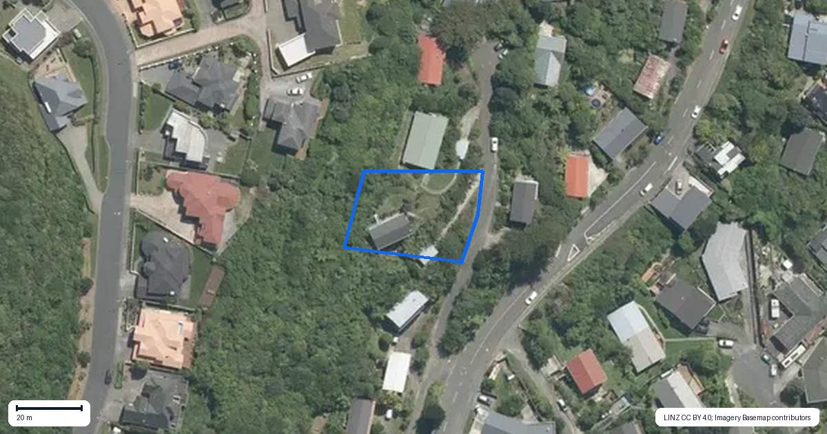 Property context map for 5A Jerome Way, Crofton Downs, Wellington