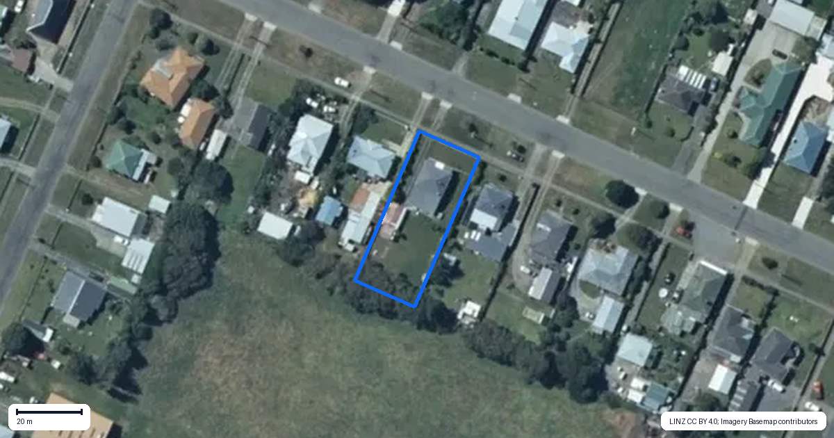Property context map for 26 Coley Street, Foxton