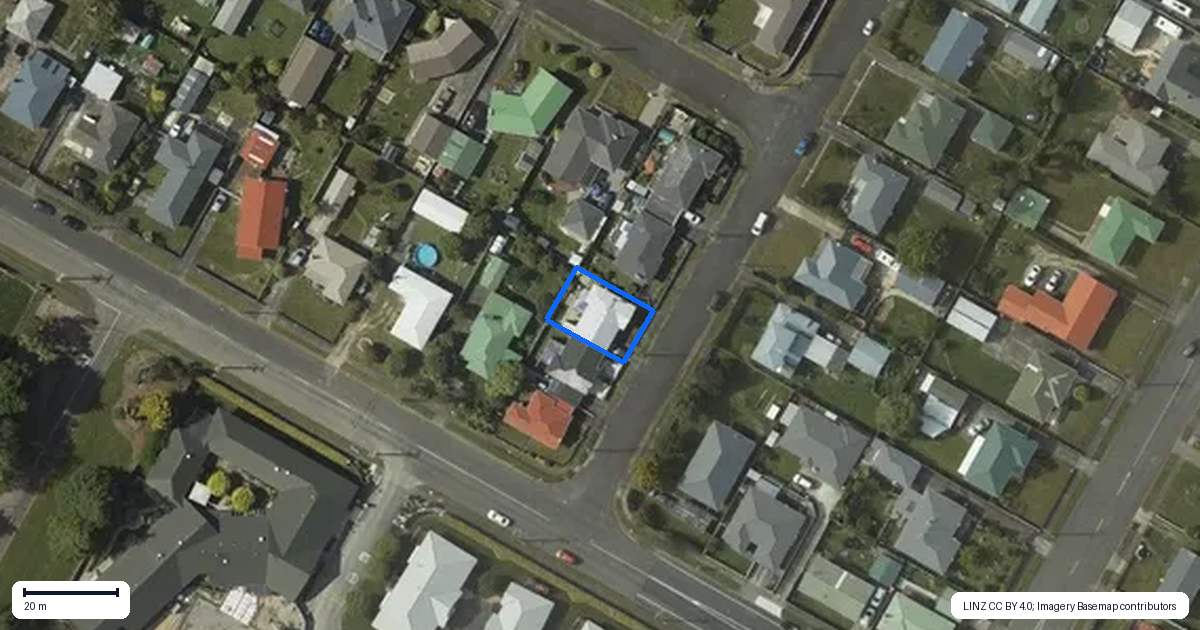 Property context map for 5 Mersey Street, Levin