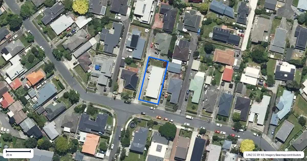 Property context map for 23 Burnton Street, Epuni, Lower Hutt