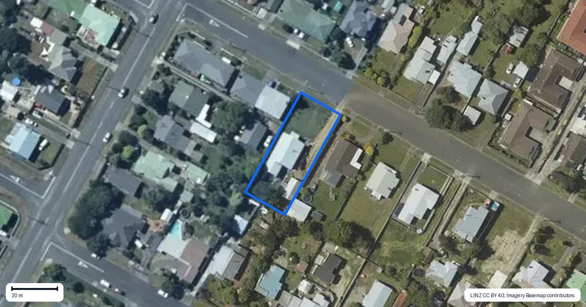 Property context map for 29 Stuckey Street, Levin