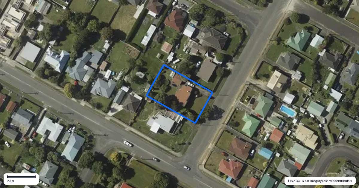 Property context map for 3 Winchester Street, Levin
