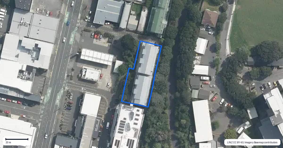 Property context map for 10/6 Brown Street, Mount Cook, Wellington