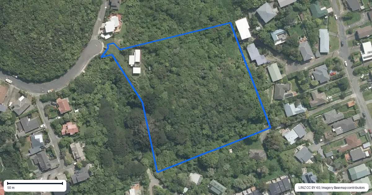 Property context map for 12 Alanbrooke Place, Karori, Wellington