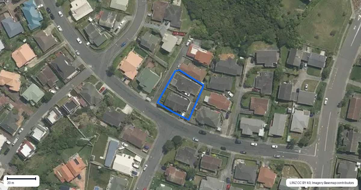 Property context map for 12B Kentwood Drive, Woodridge, Wellington