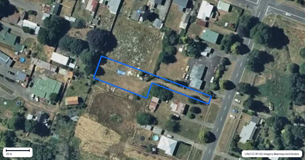 Property context map for 40 Duncan Street, Raetihi