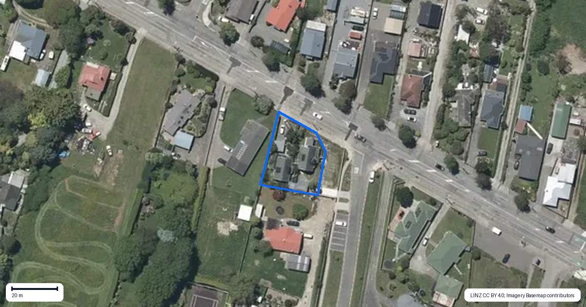 Property context map for 209A Mill Road, Otaki